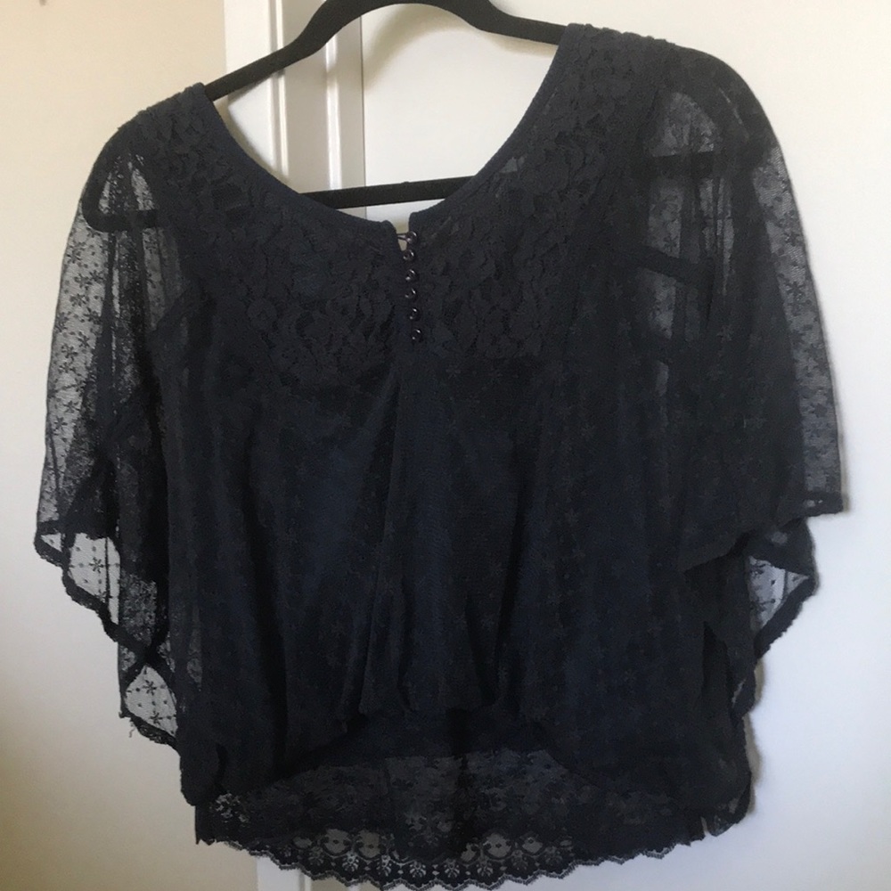 Navy blue blouse